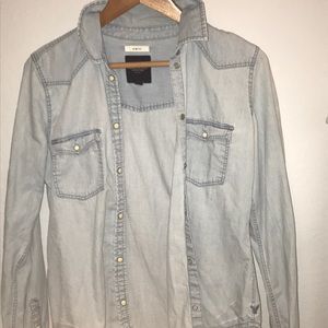 Light denim flannel